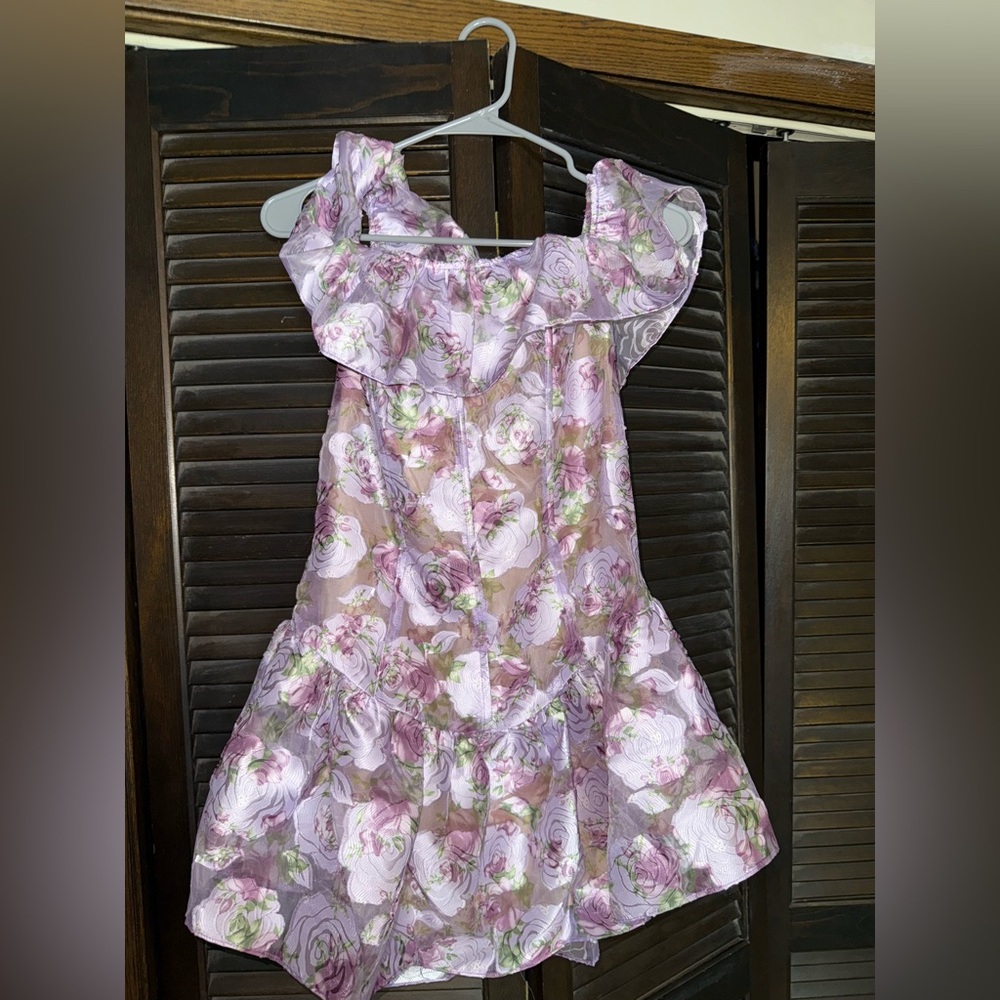 PrettyLittleThing NWT Floral Dress in Purple